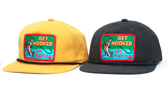 "Get Hooked On Fishing" Patch Hat