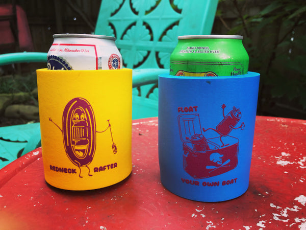 Beer Koozie Vinyl Coated Koozie Vinyl Coated Foam Vintage