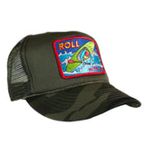 "Roll With It" hat, foam camo